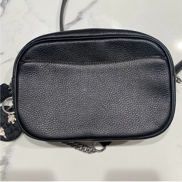 Coach Jamie Camera Bag With Mirror Bag Charm In Signature Canvas Happy Dog Print - Picture 8 of 13